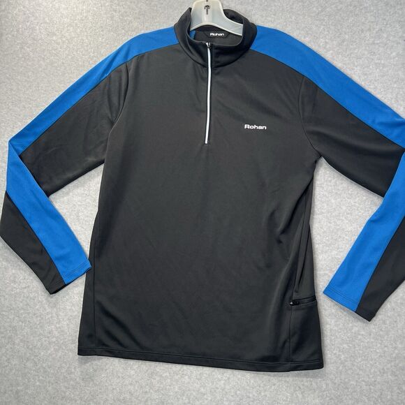 Rohan Men's Core Silver Zip 1/4 Shirt Size M Grey Walking Hiking Sun Protecting - Picture 1 of 11